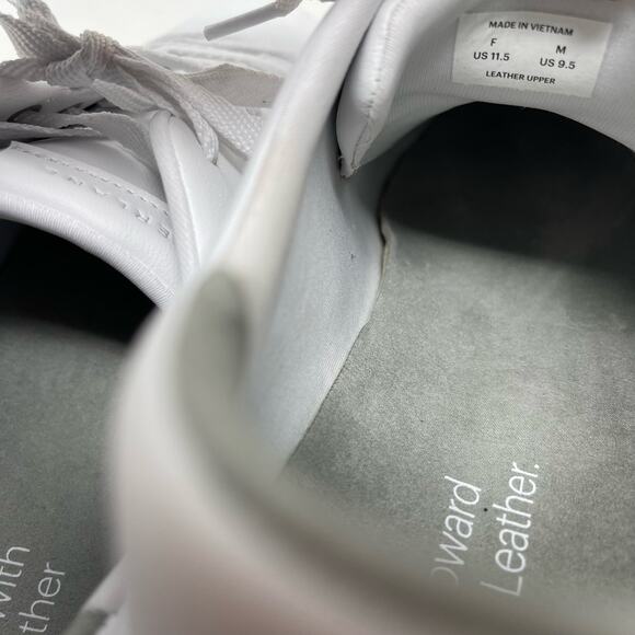 Everlane The ReLeather Tennis Shoe White Size 11.5 NEW - Picture 6 of 11